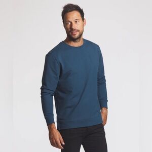 Like New Cuts Hyperloop Split Hem Pullover Crewneck Sweatshirt Blue Men’s Large